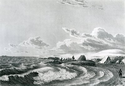 Franklins Expedition lagerte am Point Turnagain, 1821 von George Back